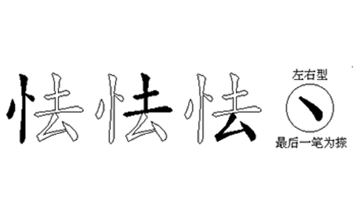 怯的五笔拆分图解