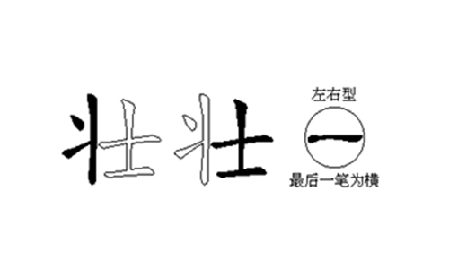 壮的五笔拆分图解