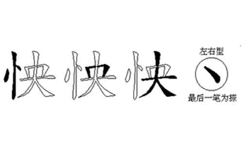 怏的五笔拆分图解