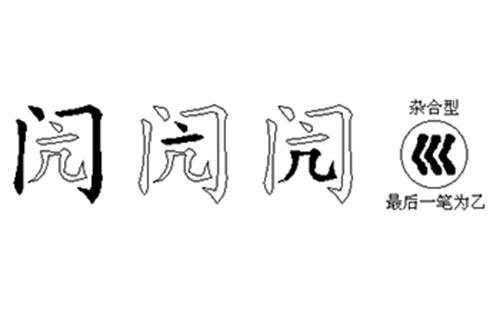 闶的五笔拆分图解