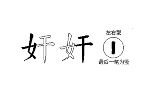 奸的五笔拆分图解