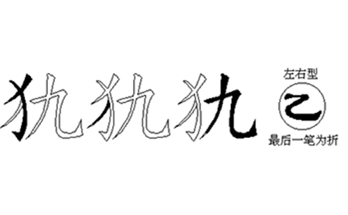 犰的五笔拆分图解