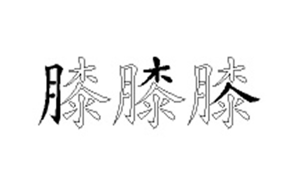 膝的五笔拆分图解