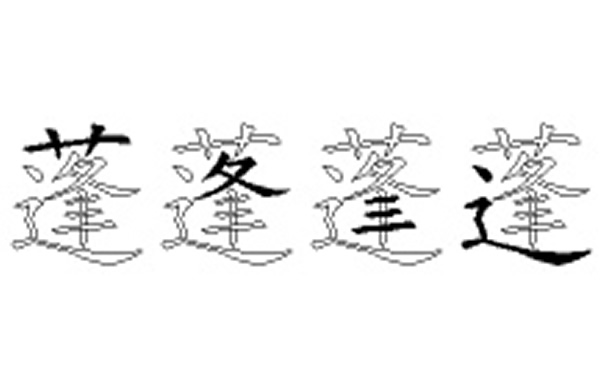 蓬的五笔拆分图解