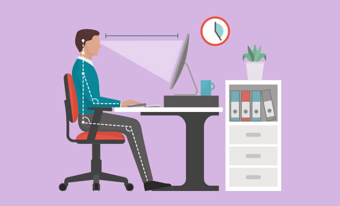 关于正确的打字坐姿是怎样的?