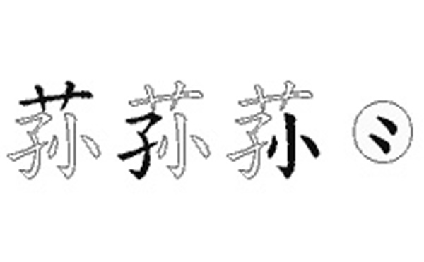 荪的五笔拆分图解