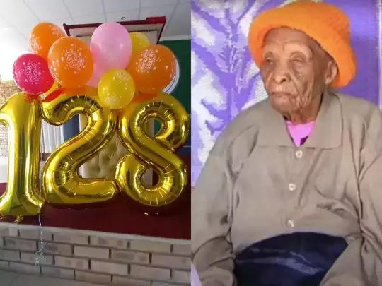 非洲老奶奶(南非老太迎128岁生日)