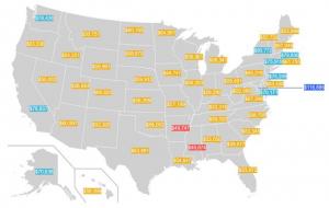 美国平均工资多少钱一个月