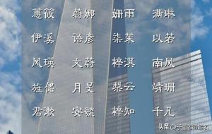 独一无二的宝宝名字分享