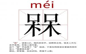 槑怎么读(槑是什么意思)