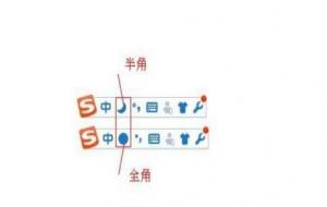 输入法中全角和半角的区别