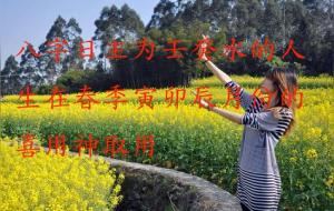 壬癸水日主的人,水之逐月取用