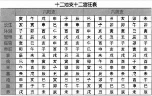 十二宫旺衰怎么运用（附：表）