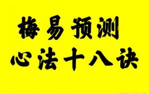 梅易预测心法十八诀