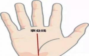 手相:事业线长,一生顺畅